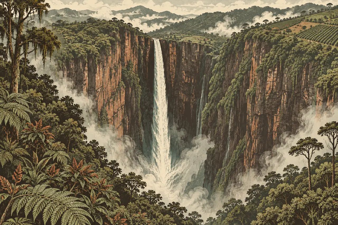 Illustration of Salto de Bordones · not a photo